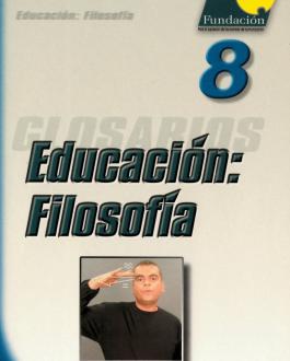 Portada Glosario de lengua de signos Educación: Filosofía