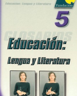 portada Glosario de lengua de signos Educación: Lengua y Literatura