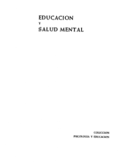 Portada Educación y Salud Mental