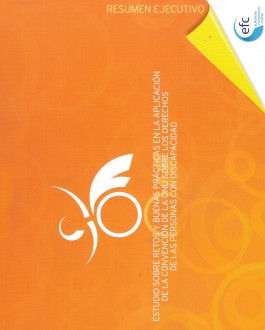 Portada folleto Estudio sobre retos y buenas prácticas en la aplicación de la convención de la ONU sobre los derechos de las personas con discapacidad (Resumen ejecutivo)