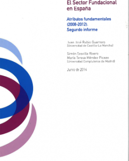 Portada El sector fundacional en España. Atributos fundamentales (2008-2012)