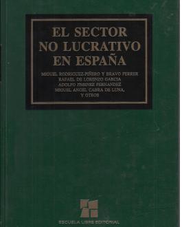 Portada del Libro El sector no lucrativo en España