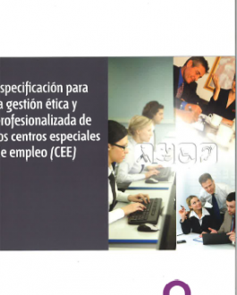 Portada Especificaciones para la gestión ética y profesionalizada de los CEE