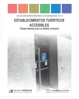Portada del libro stablecimientos turísticos accesibles. Pautas para un diseño inclusivo
