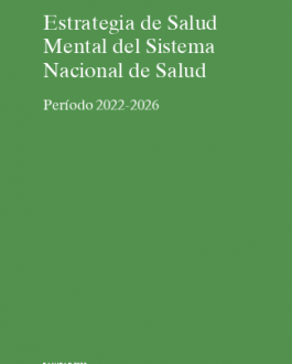 Portada strategia de Salud Mental del Sistema Nacional de Salud. Período 2022-2026