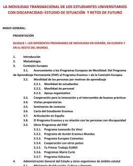 Portada La movilidad transnacional de los estudiantes universitarios con discapacidad: estudio de situación y retos de futuro