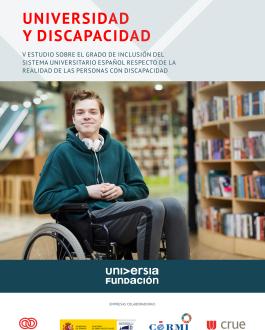 Portada Universidad y discapacidad. V estudio sobre el grado de inclusión del sistema universitario español respecto de la realidad de las personas con discapacidad