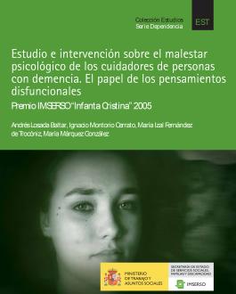 Portada del Libro Estudio e intervención sobre el malestar psicológico de los cuidadores de personas con demencia. El papel de los pensamientos disfuncionales