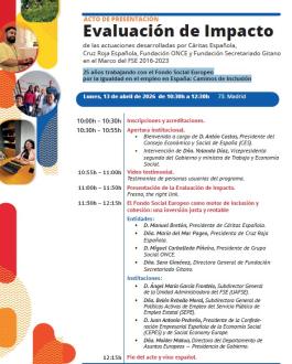 Portada Evaluación del impacto de las actuaciones desarrolladas por Cáritas Española, Cruz Roja Española, Fundación ONCE y Fundación Secretariado Gitano en el Marco del FSE 2016-2023