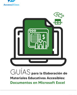 Portada Guías para la elaboración de materiales educativos accesibles: Documentos en Microsoft Excel