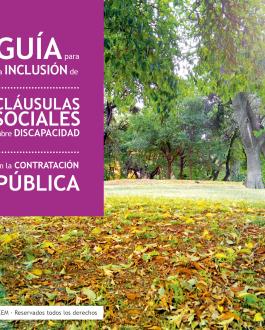 Portada Guía para la inclusión de cláusulas sociales sobre discapacidad en la contratación pública