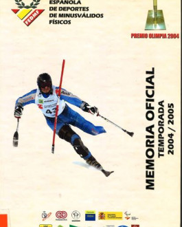 Cubierta Federación española de deportes de minusválidos físicos (FEDMF): Memoria oficial temporada 2004/2005