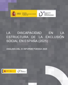 Portada La discapacidad en la estructura de la exclusión social en España (2025)
