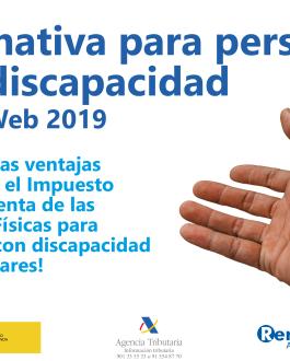 Portada Normativa específica para personas con discapacidad. Renta 2019