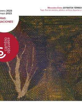 Portada folleto Texturas y Sensaciones. Exposición Sala Cambio de Sentido