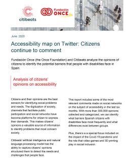 Accessibility map on Twitter: Citizens continue to comment
