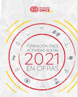 Portada Fundación ONCE. Actividad social en cifras (2021)