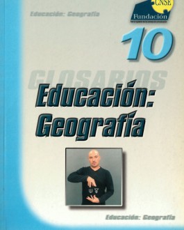 Portada Glosario de la lengua de signos Educación: Geográfica