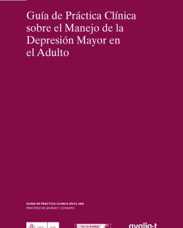 Portada del Libro Guía de práctica clínica sobre el manejo de la depresión mayor en el adulto