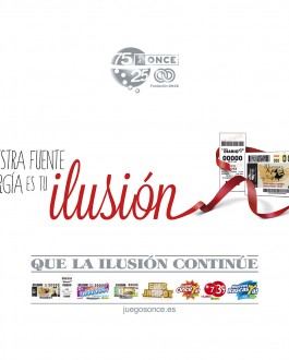 Portada ONCE: Que la ilusión continúe. 75/25 aniversario de LA ONCE y su FUNDACIÓN
