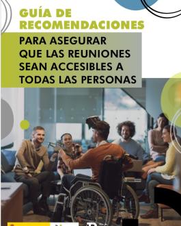 Portada Guía de recomendaciones para asegurar que las reuniones sean accesibles a todas las personas