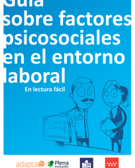 Portada Guía sobre factores psicosociales en el entorno laboral en lectura fácil