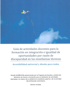 Portada del Libro Guía de actividades docentes para la formación en integración de igualdad de oportunidades por razón de discapacidad en las enseñanzas técnicas