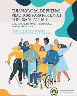 Portada Guía notarial de buenas prácticas para personas con discapacidad