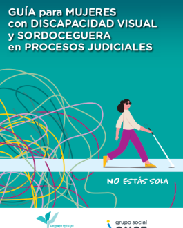 Portada Guía para mujeres con discapacidad visual y sordoceguera en procesos judiciales