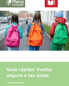 Cubierta Guía rápida: Vuelta segura a las aulas (Lectura Fácil)