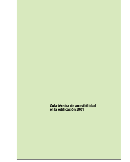 Portada Guía técnica de accesibilidad en la edificación 2001