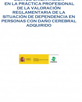 Portada Guía de orientación en la práctica profesional de la valoración reglamentaria de la situación de dependencia en Personas con Daño Cerebral Adquirido
