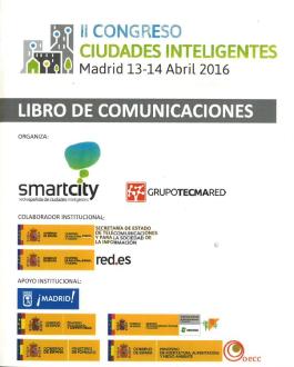 Portada del Libro de Comunicaciones II Congreso ciudades inteligentes