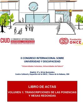 imagen II Congreso Universidad y Discapacidad. Libros de Actas