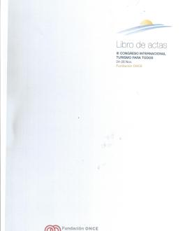 Portada del libro III congreso internacional turismo para todos
