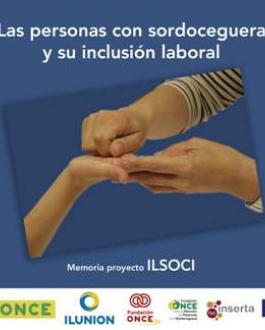 Portada del Libro Las personas con sordoceguera y su inclusión laboral (Memoria proyecto ILSOCI)