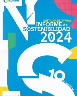Portada Informe de Sostenibilidad ILUNION 2024