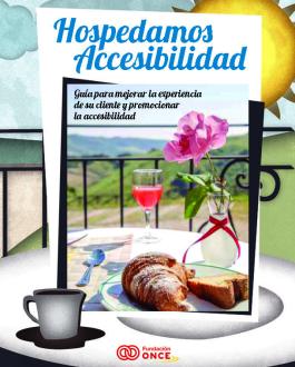 Portada Hospedamos Accesibilidad. Guía para mejorar la experiencia de su cliente y promocionar la accesibilidad