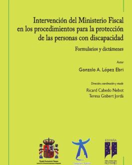 Portada Intervención del Ministerio Fiscal en los procedimientos para la protección de las personas con discapacidad