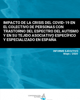 Portada Impacto de la crisis del covid-19 en el colectivo de personas con trastorno del espectro del autismo y en su tejido asociativo específico y especializado en España
