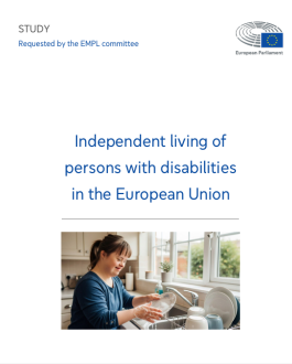 Portada Independent living of persons with disabilities in the European Union