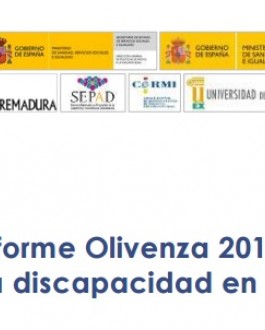 Portada Informe Olivenza 2015, sobre la discapacidad en España