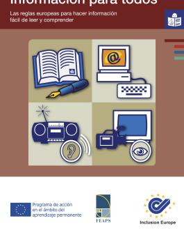 Portada Información para todos. Las reglas europeas para hacer información fácil de leer y comprender
