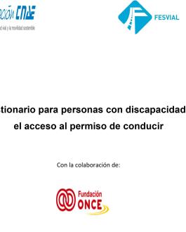 Cuestionario para personas con discapacidad en el acceso al permiso de conducir