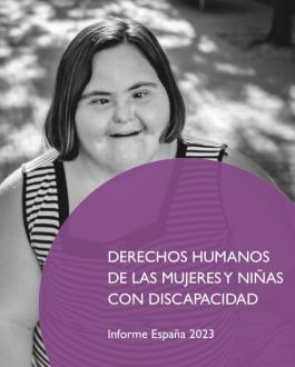 Portada Derechos humanos de las mujeres y niñas con discapacidad. Informe España 2023