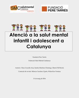 Portada del Libro Atenció a la salut mental infantil i adolescent a Catalunya