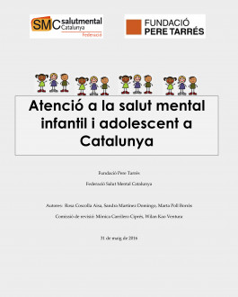 Portada del Libro Atenció a la salut mental infantil i adolescent a Catalunya