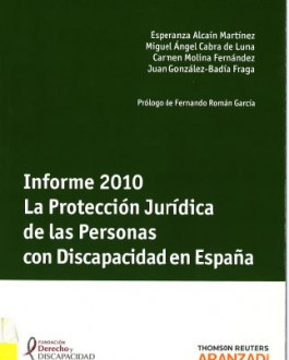 Portada Informe 2010. La protección jurídica de las personas con discapacidad en España