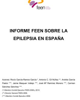 Portada Informe FEEN sobre la Epilepsia en España