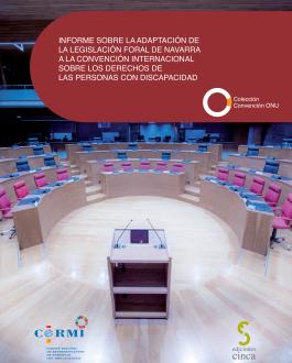Portada Informe sobre la adaptación de la legislación foral de Navarra a la Convención Internacional sobre los Derechos de las Personas con Discapacidad